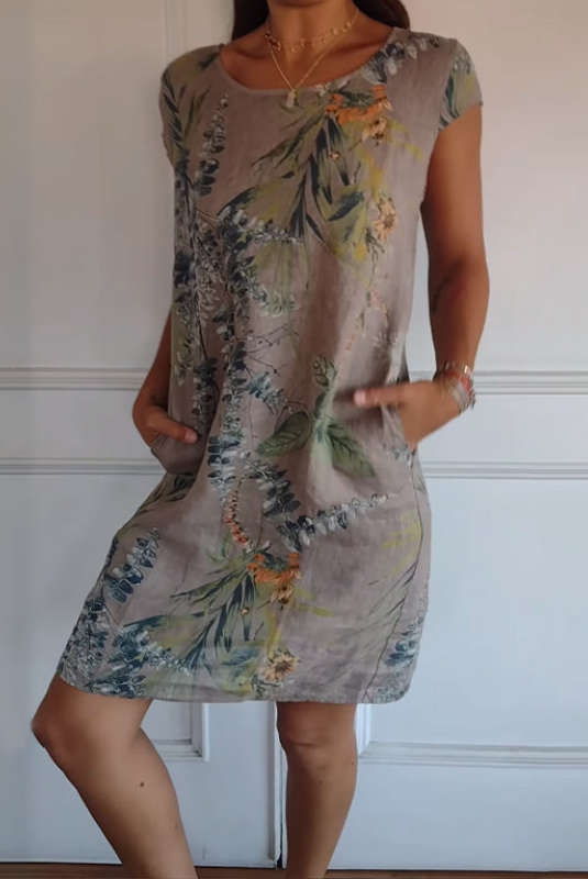 Annelyn | Comfortabele jurk met ronde hals